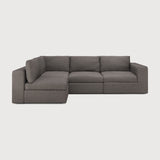 Mellow modular sofa - Granite Eco fabric - 1 seater White Cliff Studio Sofa