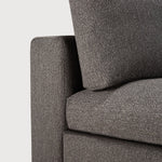 Mellow modular sofa - Granite Eco fabric - 1 seater White Cliff Studio Sofa