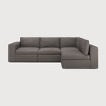 Mellow modular sofa - Granite Eco fabric - 1 seater White Cliff Studio Sofa