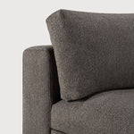 Mellow modular sofa - Granite Eco fabric - 90° square corner White Cliff Studio Sofa