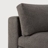 Mellow modular sofa - Granite Eco fabric - 90° square corner White Cliff Studio Sofa