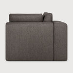 Mellow modular sofa - Granite Eco fabric - 90° square corner White Cliff Studio Sofa