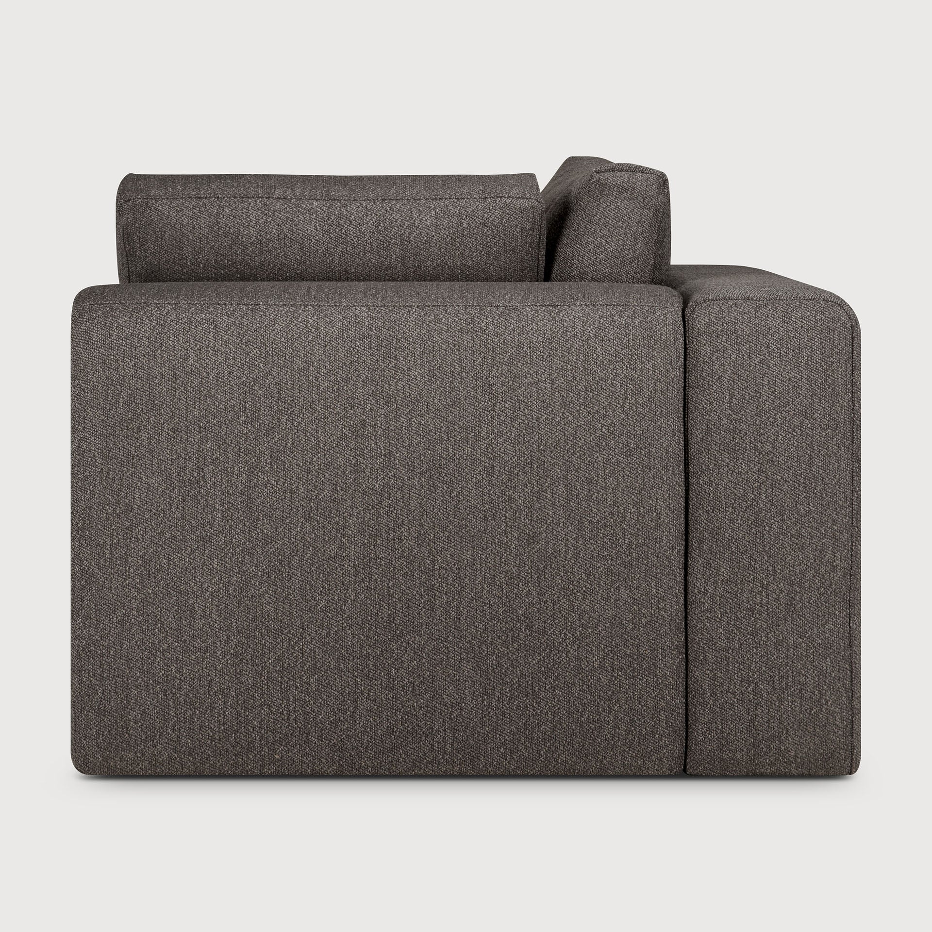Mellow modular sofa - Granite Eco fabric - 90° square corner White Cliff Studio Sofa