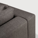 Mellow modular sofa - Granite Eco fabric - 90° square corner White Cliff Studio Sofa