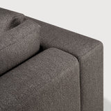 Mellow modular sofa - Granite Eco fabric - 90° square corner White Cliff Studio Sofa