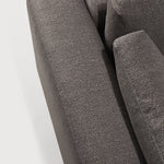 Mellow modular sofa - Granite Eco fabric - 90° square corner White Cliff Studio Sofa