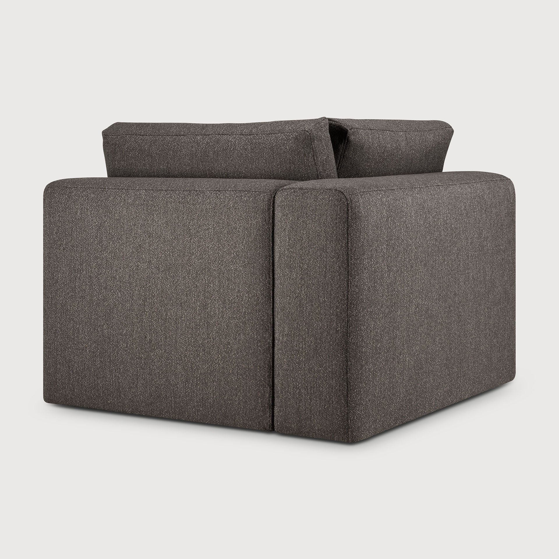 Mellow modular sofa - Granite Eco fabric - 90° square corner White Cliff Studio Sofa