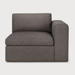 Mellow modular sofa - Granite Eco fabric - end seater with L arm White Cliff Studio Sofa
