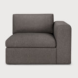 Mellow modular sofa - Granite Eco fabric - end seater with L arm White Cliff Studio Sofa