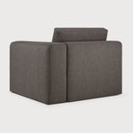 Mellow modular sofa - Granite Eco fabric - end seater with L arm White Cliff Studio Sofa