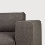 Mellow modular sofa - Granite Eco fabric - end seater with L arm White Cliff Studio Sofa