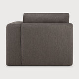 Mellow modular sofa - Granite Eco fabric - end seater with L arm White Cliff Studio Sofa