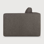 Mellow modular sofa - Granite Eco fabric - end seater with L arm White Cliff Studio Sofa