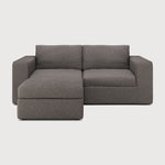 Mellow modular sofa - Granite Eco fabric - end seater with R arm White Cliff Studio Sofa