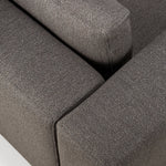 Mellow modular sofa - Granite Eco fabric - end seater with R arm White Cliff Studio Sofa