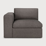 Mellow modular sofa - Granite Eco fabric - end seater with R arm White Cliff Studio Sofa