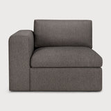 Mellow modular sofa - Granite Eco fabric - end seater with R arm White Cliff Studio Sofa