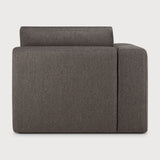 Mellow modular sofa - Granite Eco fabric - end seater with R arm White Cliff Studio Sofa