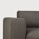 Mellow modular sofa - Granite Eco fabric - end seater with R arm White Cliff Studio Sofa