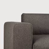Mellow modular sofa - Granite Eco fabric - end seater with R arm White Cliff Studio Sofa