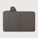 Mellow modular sofa - Granite Eco fabric - end seater with R arm White Cliff Studio Sofa