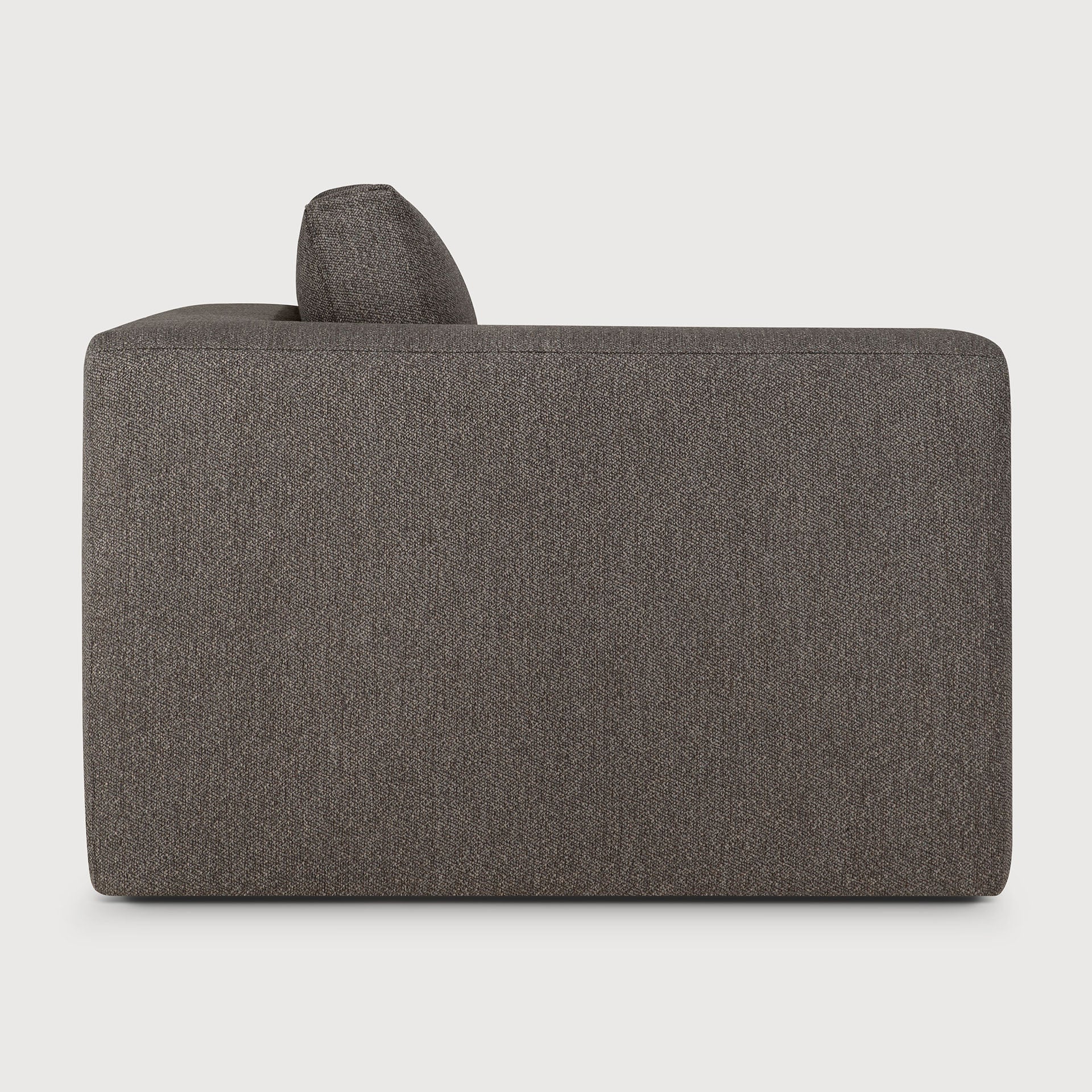 Mellow modular sofa - Granite Eco fabric - end seater with R arm White Cliff Studio Sofa