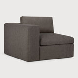Mellow modular sofa - Granite Eco fabric - end seater with R arm White Cliff Studio Sofa