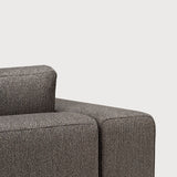 Mellow modular sofa - Granite Eco fabric - end seater with R arm White Cliff Studio Sofa