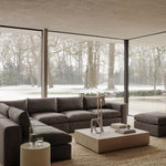 Mellow modular sofa - Granite Eco fabric - end seater with R arm White Cliff Studio Sofa