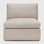 Mellow modular sofa - Ivory fabric - 1 seater - removable frame covers White Cliff Studio Sofa
