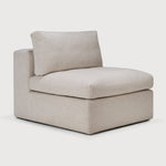 Mellow modular sofa - Ivory fabric - 1 seater - removable frame covers White Cliff Studio Sofa