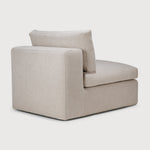 Mellow modular sofa - Ivory fabric - 1 seater - removable frame covers White Cliff Studio Sofa