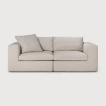 Mellow modular sofa - Ivory fabric - end seater left and right - removable frame covers White Cliff Studio Sofa