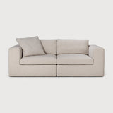 Mellow modular sofa - Ivory fabric - end seater left and right - removable frame covers White Cliff Studio Sofa