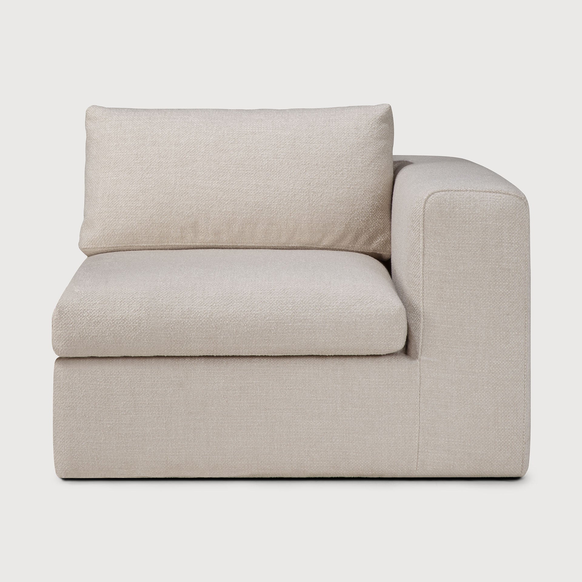 Mellow modular sofa - Ivory fabric - end seater left and right - removable frame covers White Cliff Studio Sofa