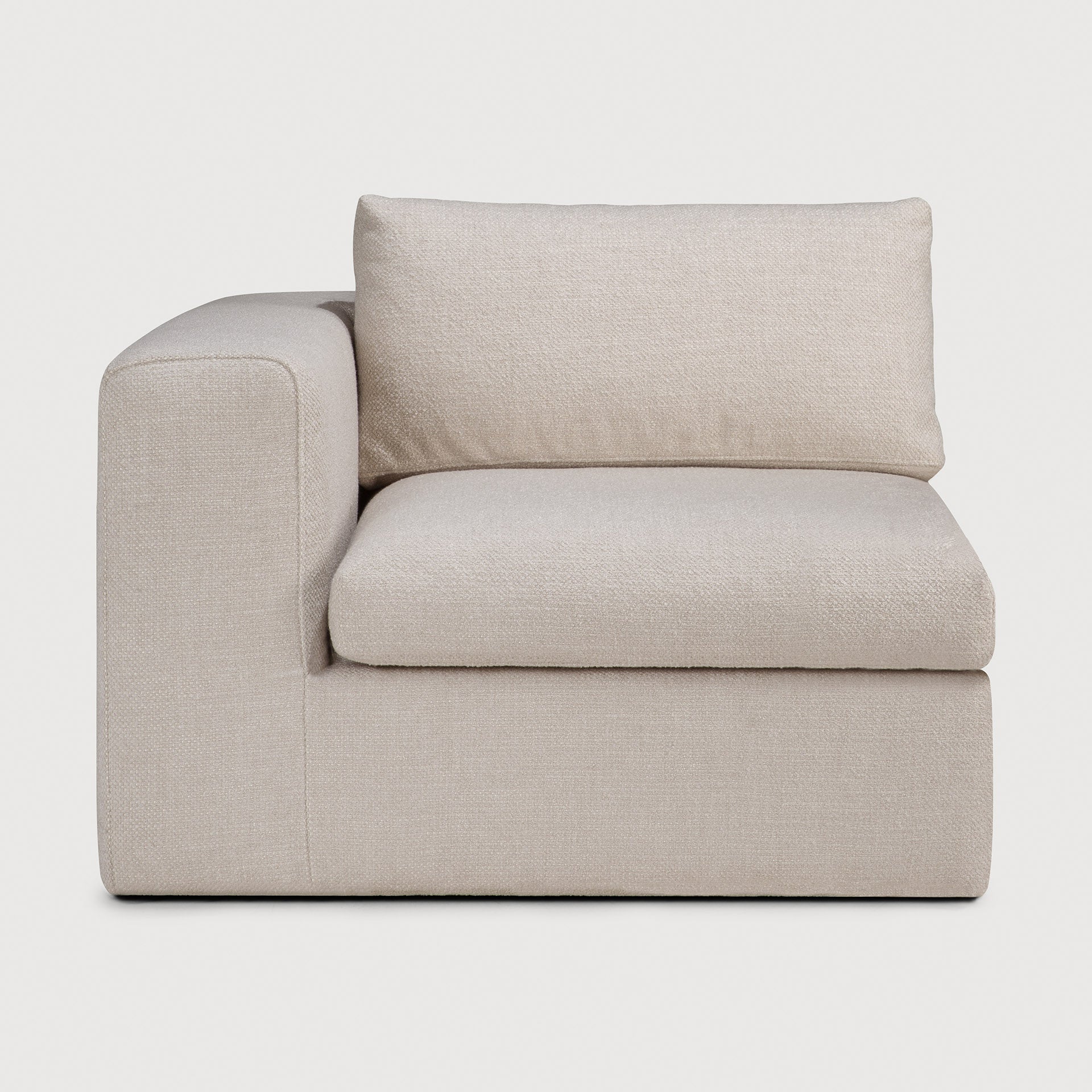 Mellow modular sofa - Ivory fabric - end seater left and right - removable frame covers White Cliff Studio Sofa