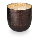 Midnight Pumpkin Large Crackle Glass Candle White Cliff Studio Candles