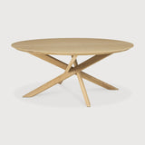 Mikado coffee table - oak - round White Cliff Studio COFFEE TABLE