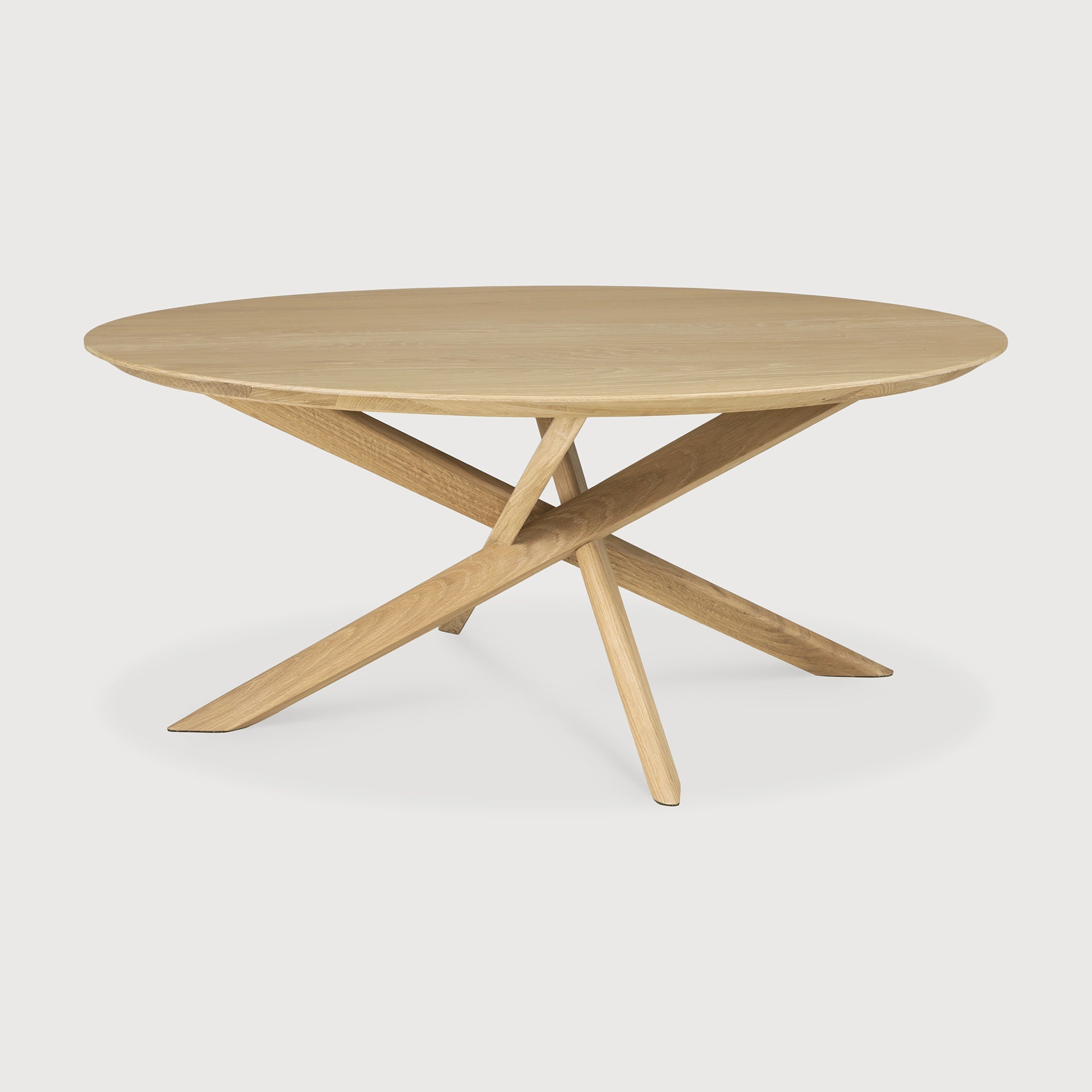 Mikado coffee table - oak - round White Cliff Studio COFFEE TABLE