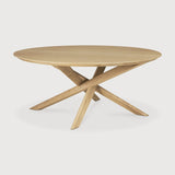Mikado coffee table - oak - round White Cliff Studio COFFEE TABLE