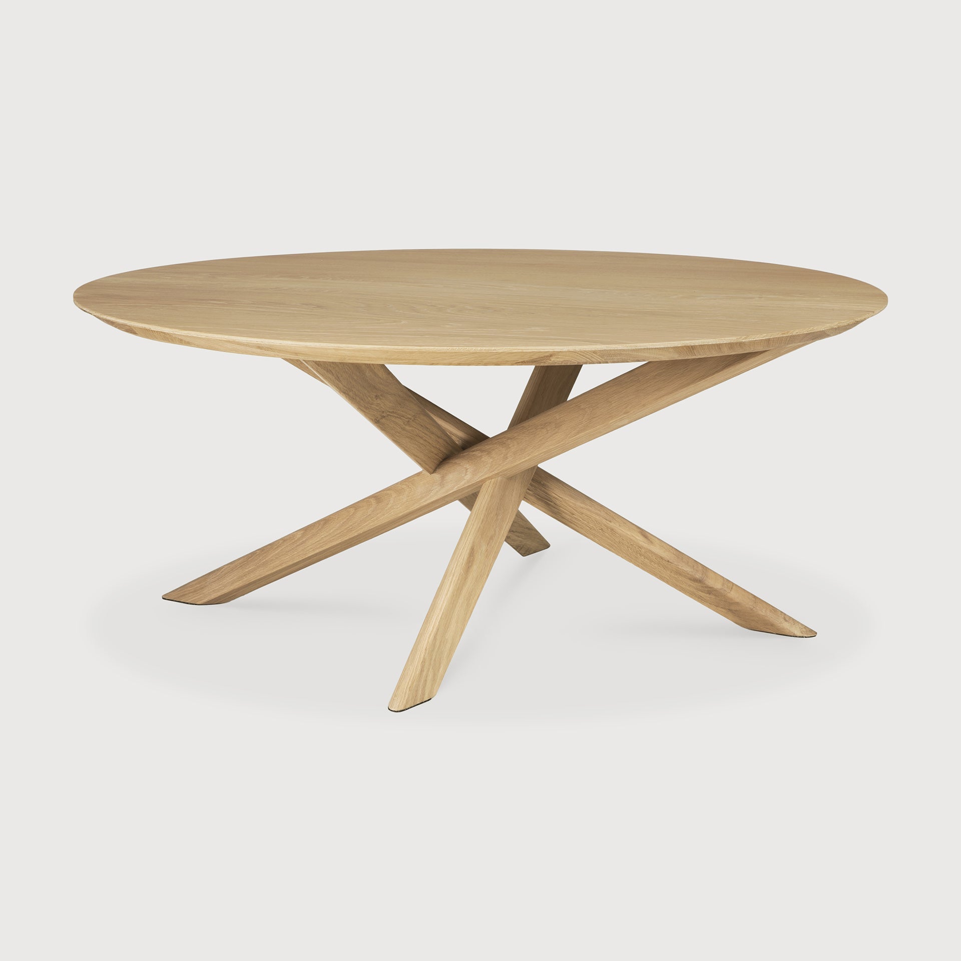 Mikado coffee table - oak - round White Cliff Studio COFFEE TABLE