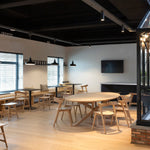 Mikado dining table - oak - oval White Cliff Studio Dining Table