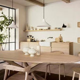 Mikado dining table - oak - oval White Cliff Studio Dining Table