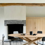 Mikado dining table - oak - oval White Cliff Studio Dining Table