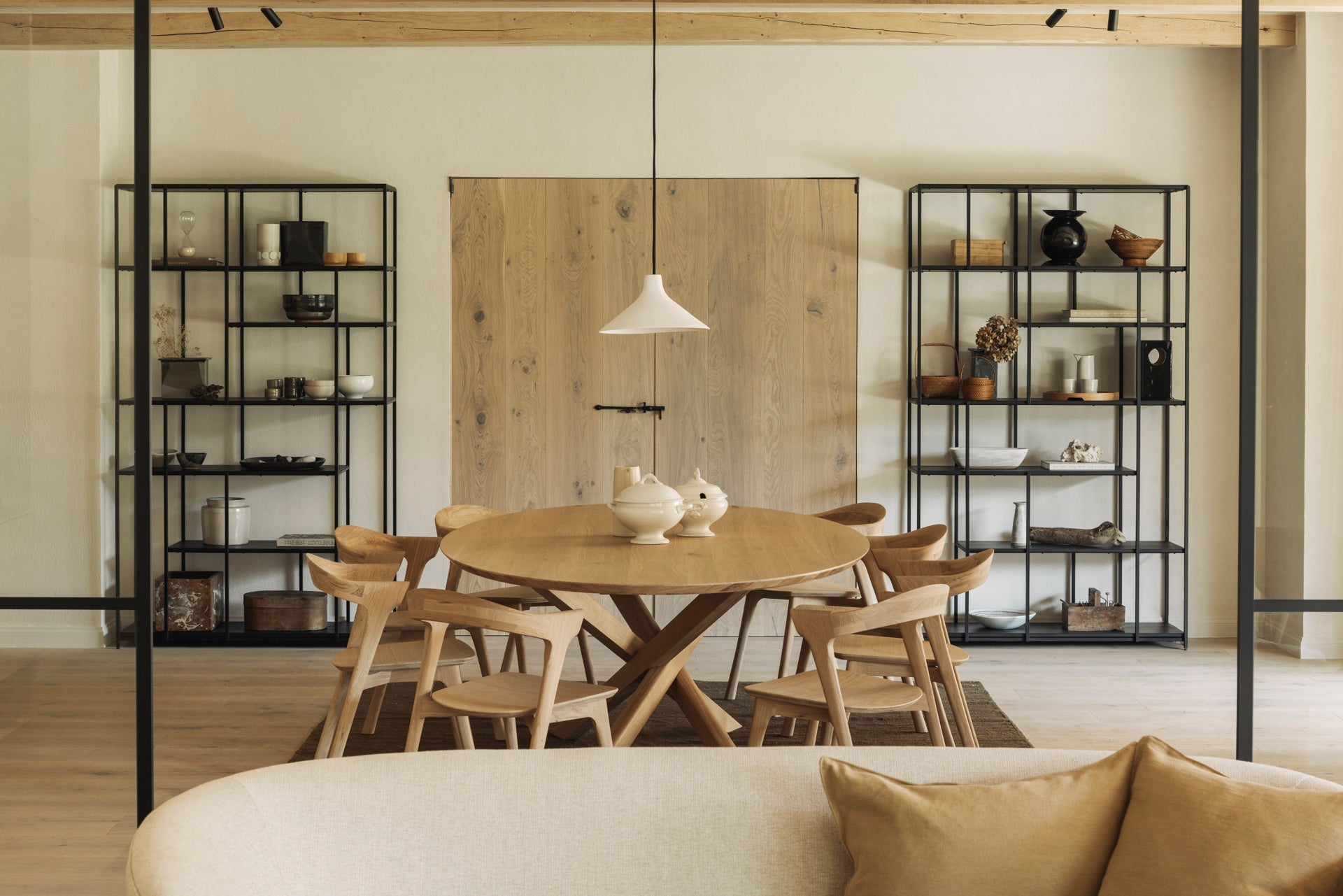 Mikado dining table - oak - oval White Cliff Studio Dining Table