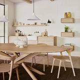 Mikado dining table - oak - oval White Cliff Studio Dining Table