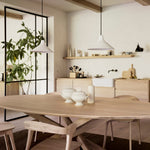 Mikado dining table - oak - oval White Cliff Studio Dining Table