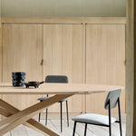 Mikado dining table - oak - oval White Cliff Studio Dining Table