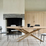 Mikado dining table - oak - oval White Cliff Studio Dining Table