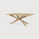 Mikado dining table - oak - rectangular White Cliff Studio Dining Table